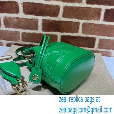 Gucci GG Matelasse bucket bag 728231 Green