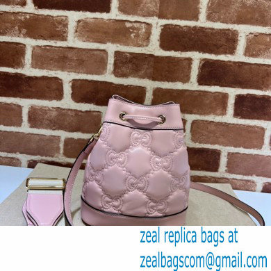 Gucci GG Matelasse bucket bag 728231 Pink