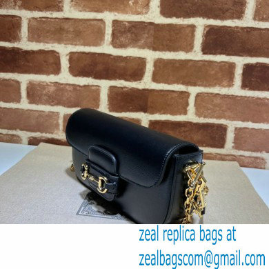 Gucci Horsebit 1955 shoulder bag 735178 Leather Black