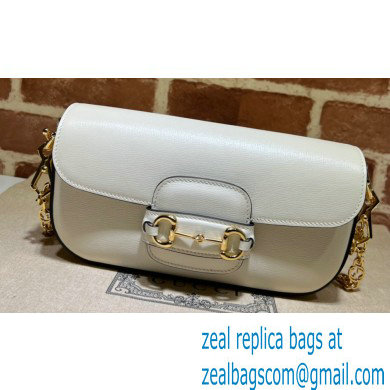 Gucci Horsebit 1955 shoulder bag 735178 Leather White