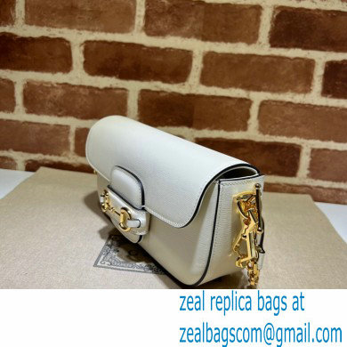 Gucci Horsebit 1955 shoulder bag 735178 Leather White