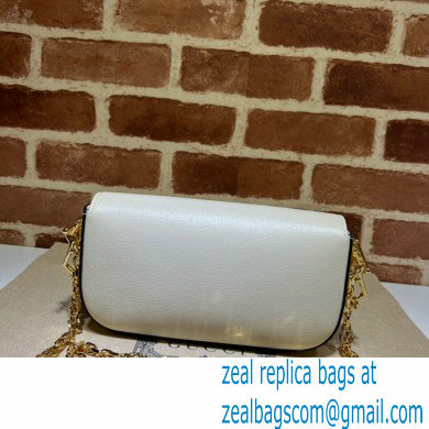 Gucci Horsebit 1955 shoulder bag 735178 Leather White