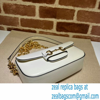 Gucci Horsebit 1955 shoulder bag 735178 Leather White