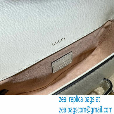 Gucci Horsebit 1955 shoulder bag 735178 Leather White