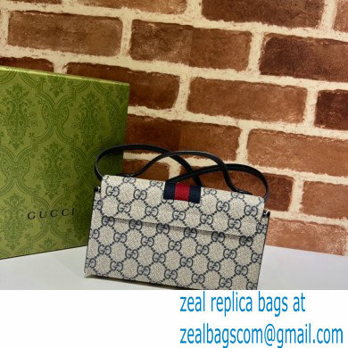 Gucci Padlock Mini Shoulder Bag 652683 GG Blue - Click Image to Close