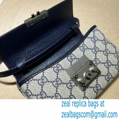 Gucci Padlock Mini Shoulder Bag 652683 GG Blue - Click Image to Close