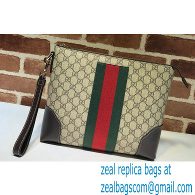 Gucci Web GG Pouch Bag 523603 GG Beige