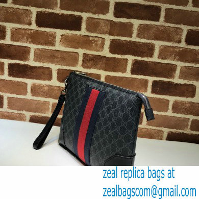 Gucci Web GG Pouch Bag 523603 GG Black
