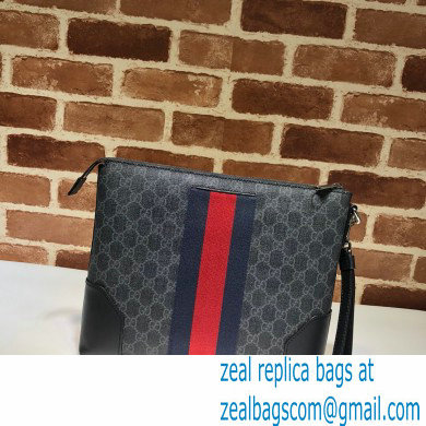 Gucci Web GG Pouch Bag 523603 GG Black