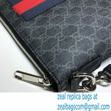 Gucci Web GG Pouch Bag 523603 GG Black