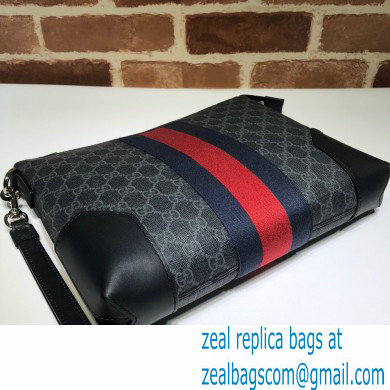 Gucci Web GG Pouch Bag 523603 GG Black