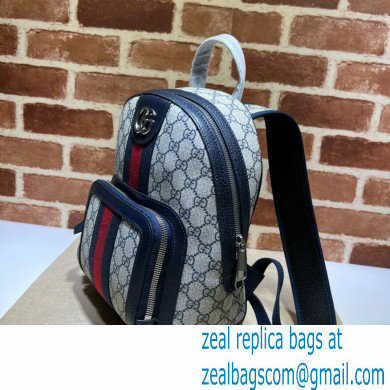 Gucci Web Ophidia GG Small Backpack Bag 547965 GG Blue