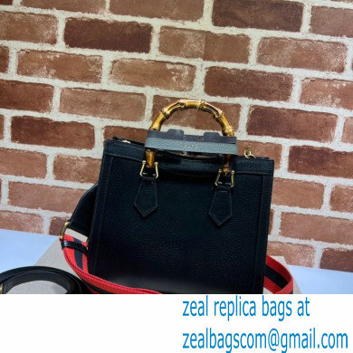 Gucci black leather Diana small tote bag 702721 2022