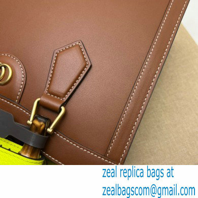 Gucci brown leather Diana small tote bag 702721 2022