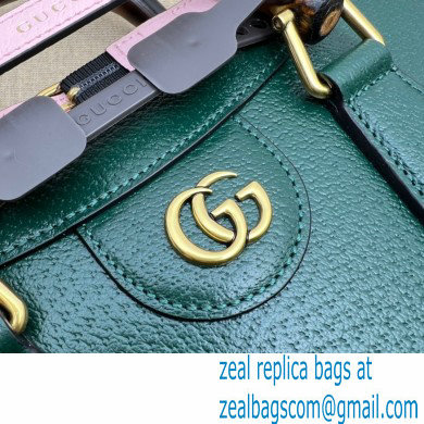 Gucci green leather Diana small tote bag 702721 2022