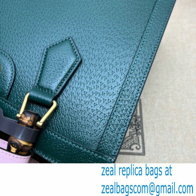 Gucci green leather Diana small tote bag 702721 2022 - Click Image to Close