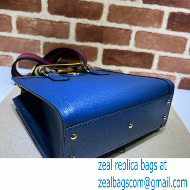 Gucci royal blue leather Diana small tote bag 702721 2022