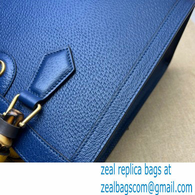 Gucci royal blue leather Diana small tote bag 702721 2022 - Click Image to Close