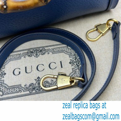 Gucci royal blue leather Diana small tote bag 702721 2022