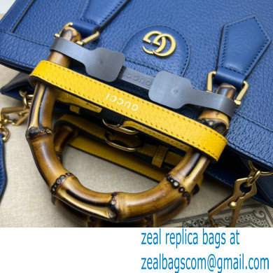 Gucci royal blue leather Diana small tote bag 702721 2022 - Click Image to Close
