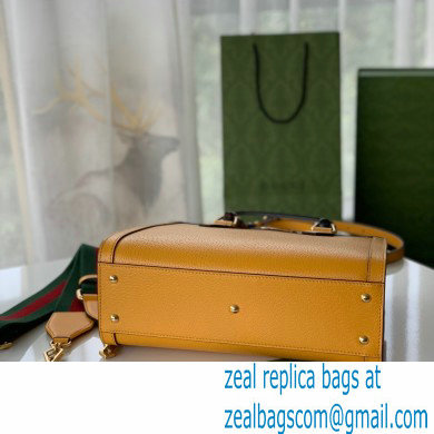 Gucci yellow leather Diana small tote bag 702721 2022