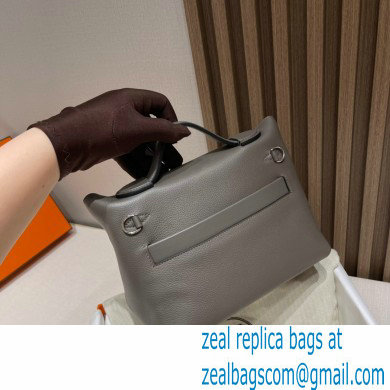 HERMES 24/24 MINI KELLY BAG IN TOGO LEATHER etain - Click Image to Close