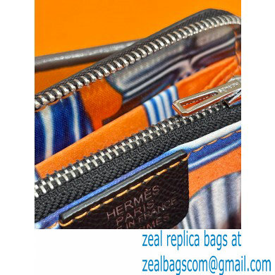 HERMES SILK'IN COMPACT WALLET IN ORIGINAL EPSOM LEATHER BLACK 2023 - Click Image to Close