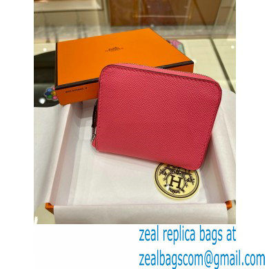 HERMES SILK'IN COMPACT WALLET IN ORIGINAL EPSOM LEATHER FUCHSIA 2023 - Click Image to Close