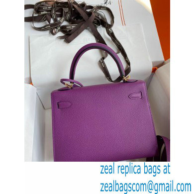 Hermes Kelly 25cm Bag in Original Epsom Leather anemone - Click Image to Close