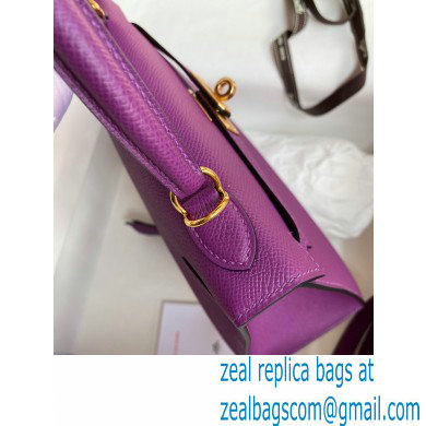 Hermes Kelly 25cm Bag in Original Epsom Leather anemone - Click Image to Close