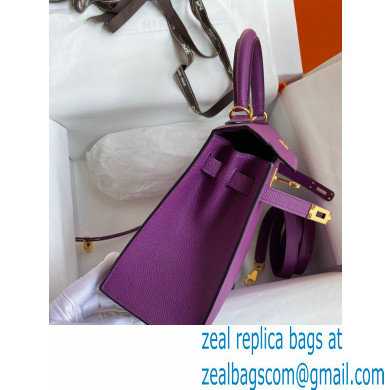 Hermes Kelly 25cm Bag in Original Epsom Leather anemone