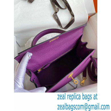 Hermes Kelly 25cm Bag in Original Epsom Leather anemone