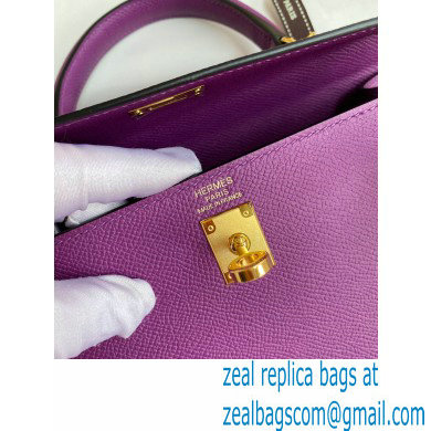 Hermes Kelly 25cm Bag in Original Epsom Leather anemone