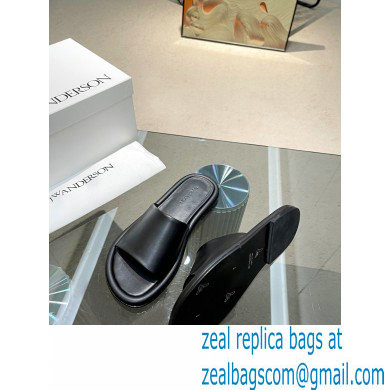 JW Anderson Bumper-tube Leather Slides Black 2023 - Click Image to Close