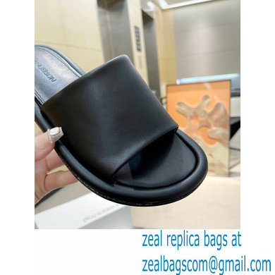 JW Anderson Bumper-tube Leather Slides Black 2023