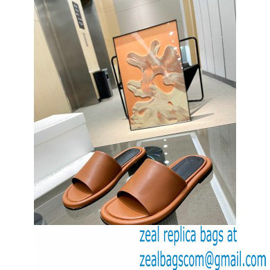 JW Anderson Bumper-tube Leather Slides Brown 2023