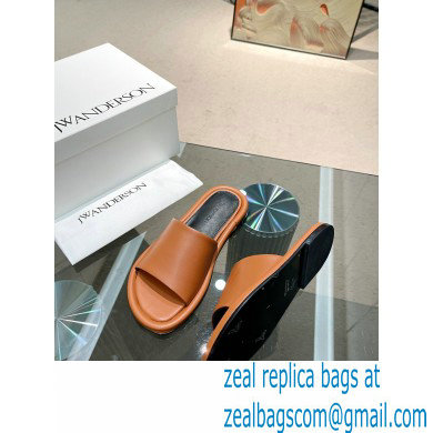 JW Anderson Bumper-tube Leather Slides Brown 2023 - Click Image to Close