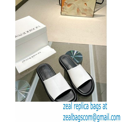 JW Anderson Bumper-tube Leather Slides White 2023