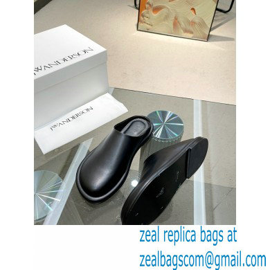 JW Anderson Bumper-tube Leather Slippers Black 2023