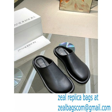 JW Anderson Bumper-tube Leather Slippers Black 2023 - Click Image to Close