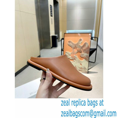 JW Anderson Bumper-tube Leather Slippers Brown 2023