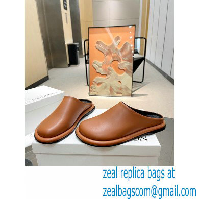 JW Anderson Bumper-tube Leather Slippers Brown 2023