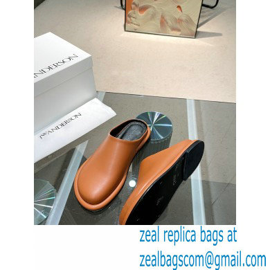 JW Anderson Bumper-tube Leather Slippers Brown 2023