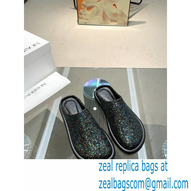 JW Anderson Bumper-tube Leather Slippers Glitter 01 2023
