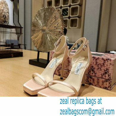 Jimmy Choo Alva 120 satin sandals pink 2023
