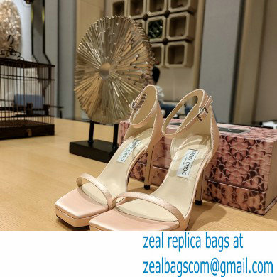 Jimmy Choo Alva 120 satin sandals pink 2023 - Click Image to Close