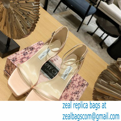 Jimmy Choo Alva 120 satin sandals pink 2023 - Click Image to Close