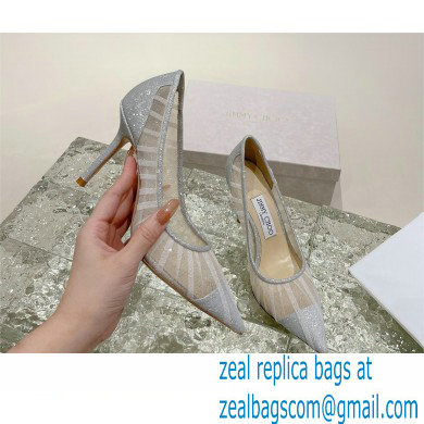 Jimmy Choo Love 85 glitter-tulle pumps 2023