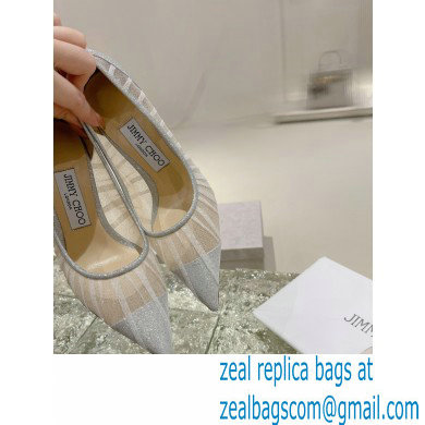 Jimmy Choo Love 85 glitter-tulle pumps 2023 - Click Image to Close