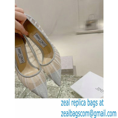 Jimmy Choo Love 85 glitter-tulle pumps 2023